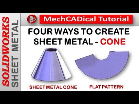 how to make a sheet metal cone pattern|creating a cone layout.